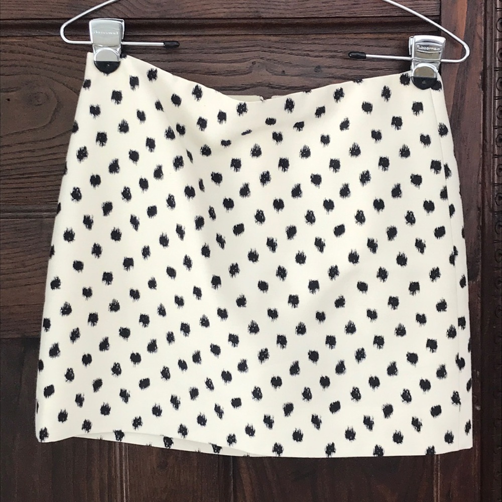 J. crew spotted mini skirt